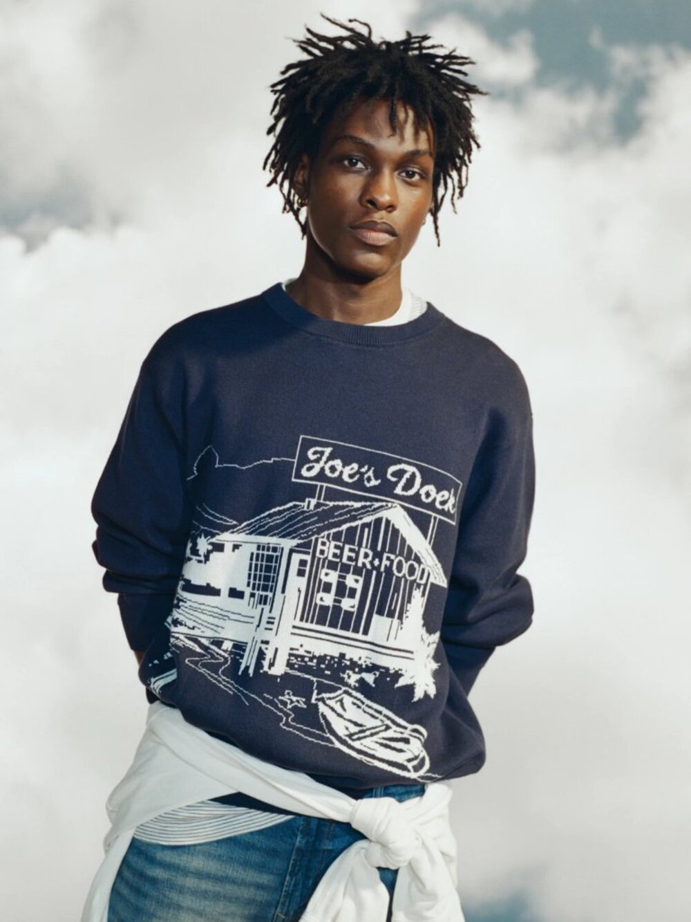 American Eagle "Joe's Dock" Graphic sweater NWT sz Small
